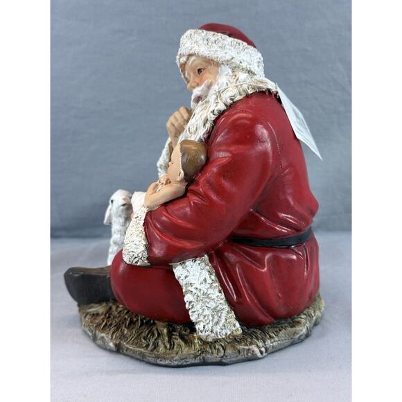 Roman Joseph's Studios 6" Sitting Santa Holding Baby #633244 Figurine Orig. Box - Picture 4 of 7